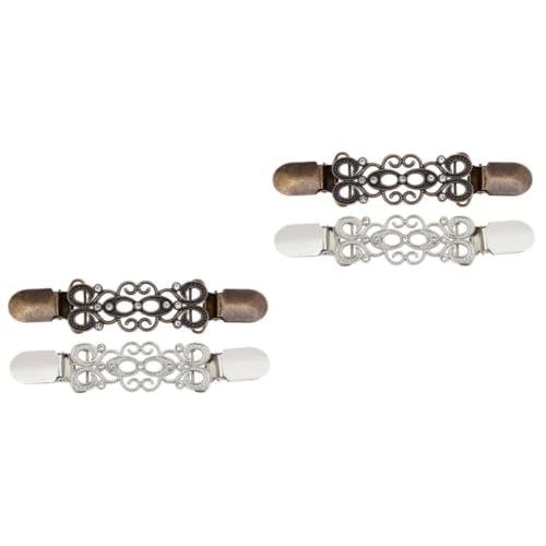 COLLBATH 2 Sätze Cardigan Clips Praktische Verschlüsse Für Strickjacken Pullover Kreatives Design Für Frauen Farben Zufällig Für Stilvolle Outfits Zufällige 2 Stücke * 2 von COLLBATH