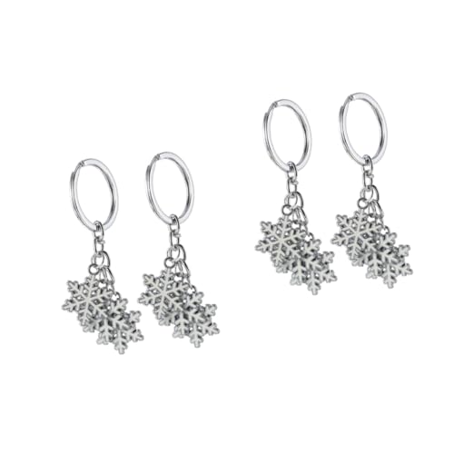 COLLBATH 2 Sätze Kreative Schlüsselanhänger Für Weihnachten Langlebige Schlüsselringe Stilvolle Xmas Deko Für Bastelprojekte 2 Stück * 2 von COLLBATH