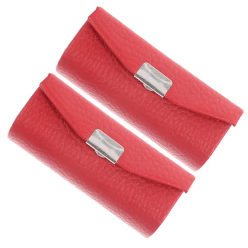 COLLBATH 2 Stck Lippenstift etui Single Case Tragbare Lippenstift Tasche mit Feiner Struktur für Reise Make up Aufbewahrung Geeignet für Damen und Mädchen von COLLBATH