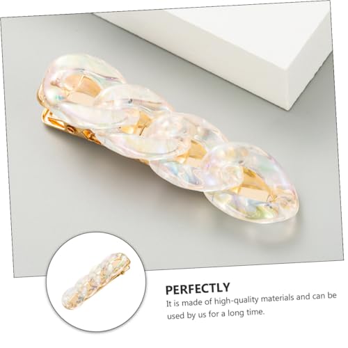 COLLBATH 2 Stück Acryl Ketten Haarspangen Kreative Damen Haarklammern Entenschnabel Design Sanftes Schonendes Haarschmuck Zubehör Für Feines Haar Und Festliche Anlässe COLLBATH 2 Stück Acryl Ketten Haarspangen Kreative Damen Haarklammern Entenschnabel Design Sanftes Schonendes Haarschmuck Zubehör Für Feines Haar Und Festliche Anlässe von COLLBATH