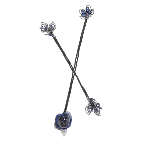 COLLBATH 2 Stück Blumen Haarklammer für Dickes Haar Französischer Twist Haarknoten Langlebige Leichte Haarklammer mit Starkem Vielseitiges Haaraccessoire für Damen und Festliche Anlässe von COLLBATH