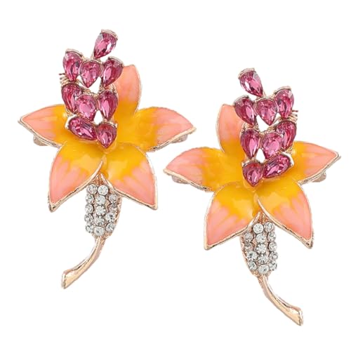 COLLBATH 2 Stück Blumenbrosche Damen Kleid Brosche Für Frauen Brosche Anstecknadel Anstecknadel Party Hochzeit Corsage Boutonniere Bobby Kleidung Ornament Pin Backs Strass Pin Hat Orange COLLBATH 2 Stück Blumenbrosche Damen Kleid Brosche Für Frauen Brosche Anstecknadel Anstecknadel Party Hochzeit Corsage Boutonniere Bobby Kleidung Ornament Pin Backs Strass Pin Hat Orange von COLLBATH