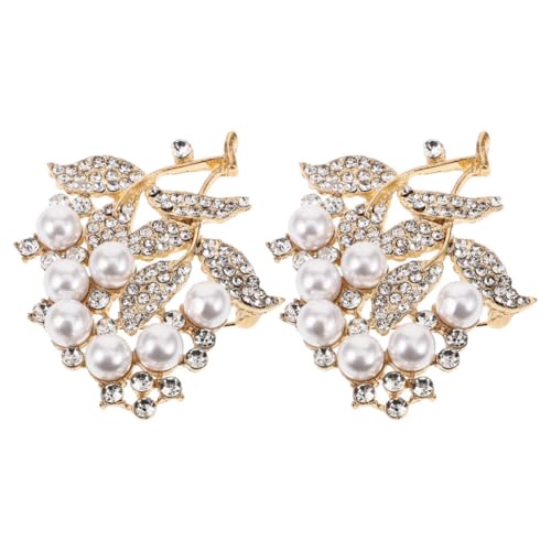 COLLBATH Blattbrosche Modische Anstecknadel Imitation Strass Anstecknadel Für Anzüge von COLLBATH
