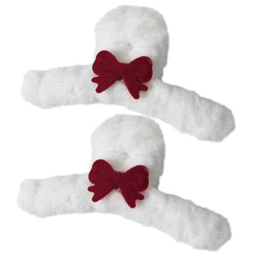 COLLBATH 2 Stück Damen Haarspangen mit Weichem Schleifen design Stabile Klammern für Elegante Hochsteckfrisuren Vielseitig Einsetzbar für Alltag Partys und Hochzeiten von COLLBATH