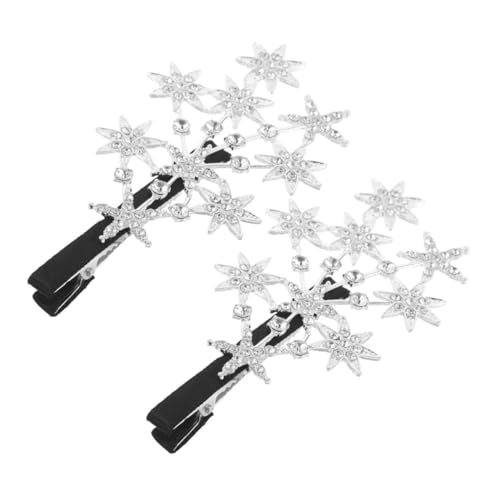 COLLBATH 2 Stück Dekorative Haarnadeln mit Funkelnden Strass Sternen Haarspangen für Damen Haarschmuck Clips Langlebig und Vielseitig für Alltag Party Hochzeit Geeignet von COLLBATH