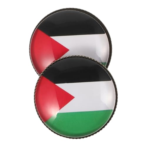 COLLBATH 2 Stück Fahnen Sie Broschen zu Accessoires Abzeichen Patch nationale Anstecknadel Emaille-Revers Flagge Revers Anzug-Krawatten-Hutnadel Brosche für Kleidung Fahnennadeln Kupfer von COLLBATH