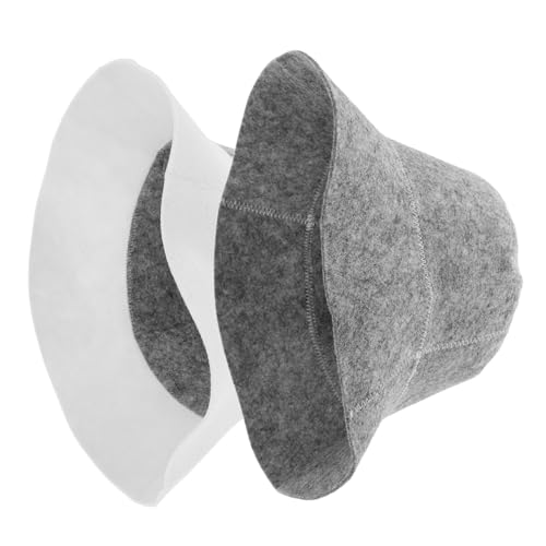 COLLBATH 2 Stück Felt Sauna Hut Hitzebeständig Schweißabsorbierend Leichter Filz Saunahut für Damen Herren Waschbar Wärmedämmend für Sauna Dampfbad Reise Modischer Kleiner Kopfsschutz COLLBATH 2 Stück Felt Sauna Hut Hitzebeständig Schweißabsorbierend Leichter Filz Saunahut für Damen Herren Waschbar Wärmedämmend für Sauna Dampfbad Reise Modischer Kleiner Kopfsschutz von COLLBATH