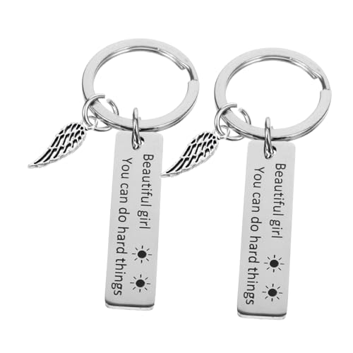 COLLBATH 2stücke Motivations Schlüsselanhänger Mit Engelsflügel-Design Edelstahl Schlüsselanhänger Für Frauen Inspirierende Für Abschluss Und Alltag Vielseitig Als Taschen Oder COLLBATH 2stücke Motivations Schlüsselanhänger Mit Engelsflügel-Design Edelstahl Schlüsselanhänger Für Frauen Inspirierende Für Abschluss Und Alltag Vielseitig Als Taschen Oder von COLLBATH