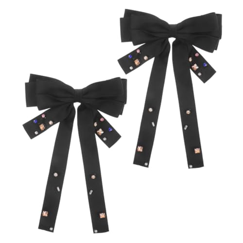 COLLBATH 2 Stück Französische Haarschleifen Haarspangen Große Schleifen Haarklammern für und Mädchen für Hochzeiten Partys und Alltag Design zum Haar von COLLBATH