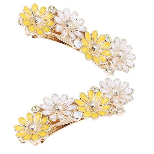 COLLBATH Mini-haarklammern Aus Legierung Blumen-haarspangen Für Damen Federmechanismus Für Sicheren Halt Accessoires Für Pferdeschwanz Süße Haarschmuck Für Mädchen von COLLBATH