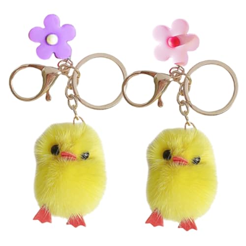 COLLBATH 2 Stücke Nette Küken Plüsch Schlüsselanhänger Anhänger Auto Tasche Hängende Dekoration Für Frauen Männer COLLBATH 2 Stücke Nette Küken Plüsch Schlüsselanhänger Anhänger Auto Tasche Hängende Dekoration Für Frauen Männer von COLLBATH