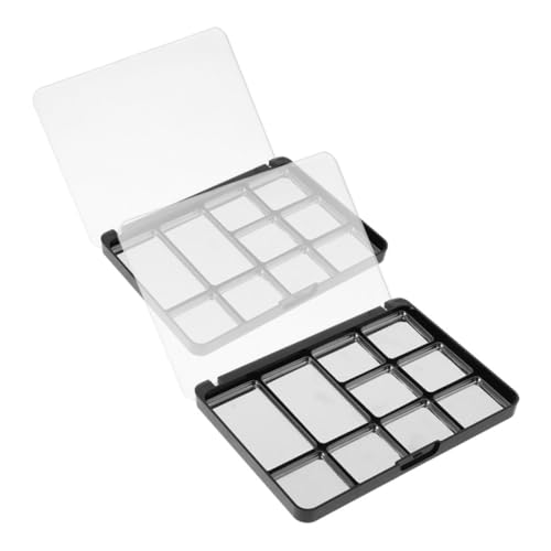 COLLBATH 2 Stück Leere Magnetische Lidschattenpalette mit Metallpfännchen Transparentem Deckel Kompakt und Robust als Make Up Organizer für Unterwegs und Vielseitige Schminkaufbewahrung von COLLBATH