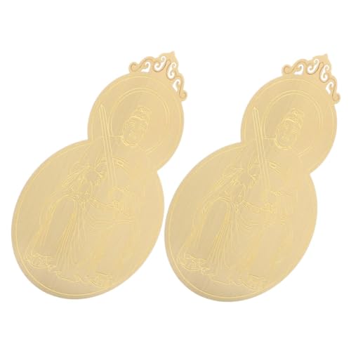 COLLBATH 2stücke Taisui-Karte Chinesisches Amulett Schutzkarte Glückskarte Kupferlegierung Dekorativ Tragbar Für Brieftasche Handtasche Notebookfach COLLBATH 2stücke Taisui-Karte Chinesisches Amulett Schutzkarte Glückskarte Kupferlegierung Dekorativ Tragbar Für Brieftasche Handtasche Notebookfach von COLLBATH