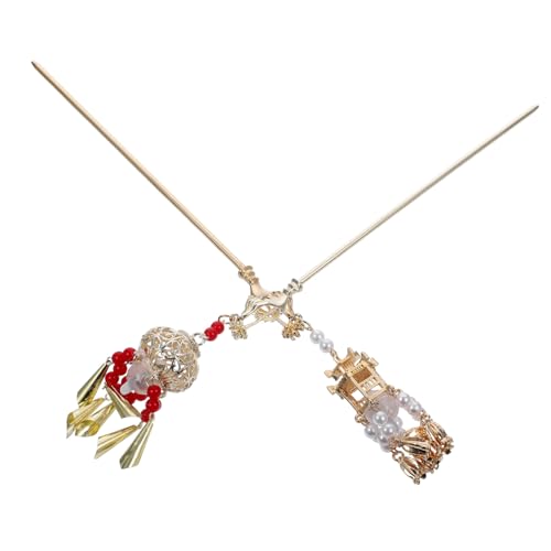 COLLBATH 2 Stück Leuchtende Chinesische Haarnadeln mit Retro-hasen-design Perlen und Quasten Robuste Legierung Haarschmuck für Damen Geeignet für Mittellanges Langes Haar Sicherer Halt im von COLLBATH