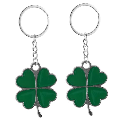 COLLBATH 2er Satz Kleeblatt Schlüsselanhänger Metall Schlüsselanhänger Für Handtasche Auto Schlüssel Handy von COLLBATH