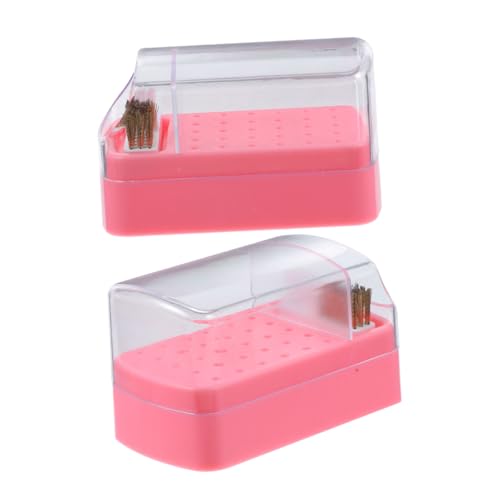 COLLBATH 2 Stück Nagelbohrer Organizer mit Löchern und Integriertem Reinigungsbürsten Einsatz Tragbare Aufbewahrungsbox für Maniküre Bits Praktischer Nagelfräser Bit Halter für Salon und COLLBATH 2 Stück Nagelbohrer Organizer mit Löchern und Integriertem Reinigungsbürsten Einsatz Tragbare Aufbewahrungsbox für Maniküre Bits Praktischer Nagelfräser Bit Halter für Salon und von COLLBATH