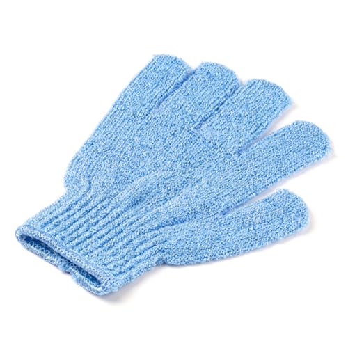 COLLBATH 2 Stück Nylon Duschhandschuhe Peeling Handschuhe mit Schlaufe zum Aufhängen Elastisch Maschinenwaschbar für Damen Herren für Sanftes Körperpeeling und Reinigung von COLLBATH