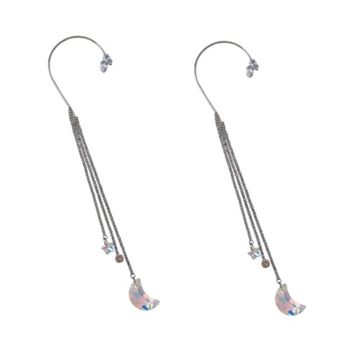 COLLBATH 2 Stück Ohrklemmen mit Funkelnden Strasssteinen Mondförmige Ohrclips Piercing Ohrringe für Damen Ohrschmuck für Geburtstag Hochzeit Party COLLBATH 2 Stück Ohrklemmen mit Funkelnden Strasssteinen Mondförmige Ohrclips Piercing Ohrringe für Damen Ohrschmuck für Geburtstag Hochzeit Party von COLLBATH