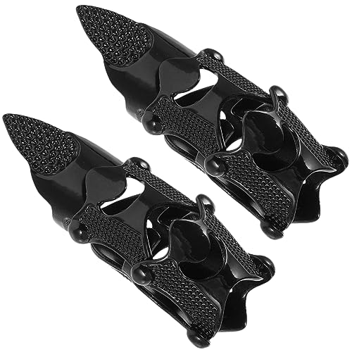 COLLBATH 2 Stück Punk- - Punk-vollfingerringe Gothic Punk Scharnierringe Gelenkring Für Rock-party- Gemeinsame Volle Fingerringe Voller Fingerring Black Legierung von COLLBATH