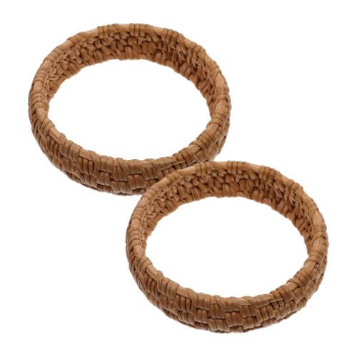 COLLBATH 2 Stück Handgefertigtes Rattan-armband Vintage-ethno-boho-fußkettchen Mit Türkis Leichtes Armband von COLLBATH