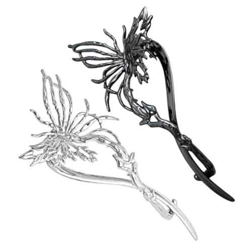 COLLBATH 2 Stück Schmetterling Haarklammer Eleganter Haarspangen clip für Damen Leichter und Langlebiger Haarknoten accessoire Modisch für Hochzeit Party Büro und Alltag Geeignet von COLLBATH
