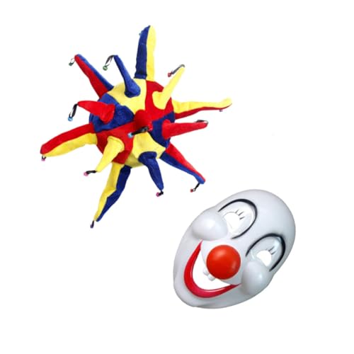 COLLBATH Kostümparty-essentials Clown-anzug-set 2-teilig Und 13- -hut Clown-kleidung Für Erwachsene Jungen Und Mädchen von COLLBATH