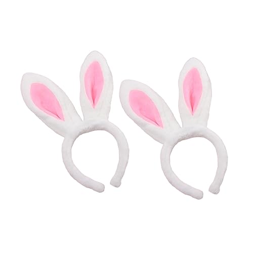 COLLBATH 2er Satz Plüsch Hase Ohr Stirnbänder Faltbare Kopf Accessoires Lustige Hasenohr Haarbänder von COLLBATH