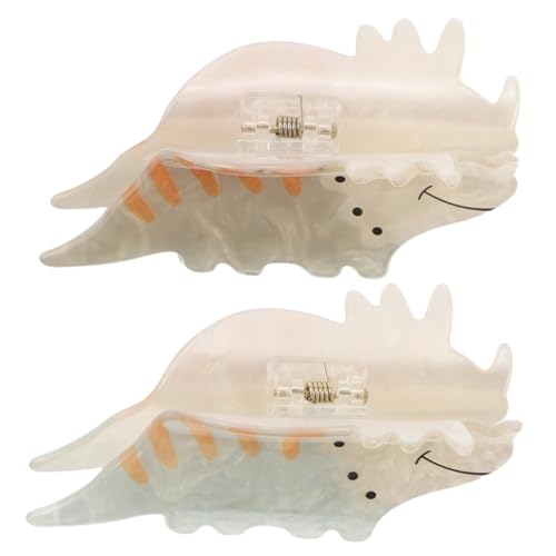 COLLBATH 2 Stück Teiliges Dinosaurier Haarspangen aus Leichtem Acryl Rutschfeste Cartoon Haarklammern für Frauen und Mädchen Stabile Fixierung für Feines und Lockiges Haar für Büro Party COLLBATH 2 Stück Teiliges Dinosaurier Haarspangen aus Leichtem Acryl Rutschfeste Cartoon Haarklammern für Frauen und Mädchen Stabile Fixierung für Feines und Lockiges Haar für Büro Party von COLLBATH