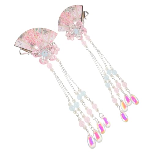 COLLBATH 2 Stück Teiliges Haarschmuck mit Quasten und Blumen Traditionelle Hanfu Haarklammern für Frauen Braut Haarnadeln Geeignet für Hochzeiten Festtage und Hanfu Styling von COLLBATH