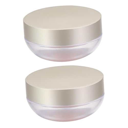 COLLBATH 2 Stück Teiliges Makeup Loose Powder Compact Case Tragbarer Kosmetikbehälter für Puder Lidschatten und Kompakt Leicht Auslaufsicher für Reisen und für Frauen und Mädchen von COLLBATH