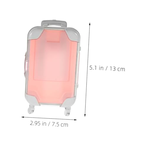 COLLBATH 2 Stück Teiliges Reise Make up case Kleine Tragbare Schminkbox im Mini Koffer Design Leichtes Robustes Makeup Organizer für Falsche Wimpern und Kosmetik Praktischer Aufbewahrungs von COLLBATH