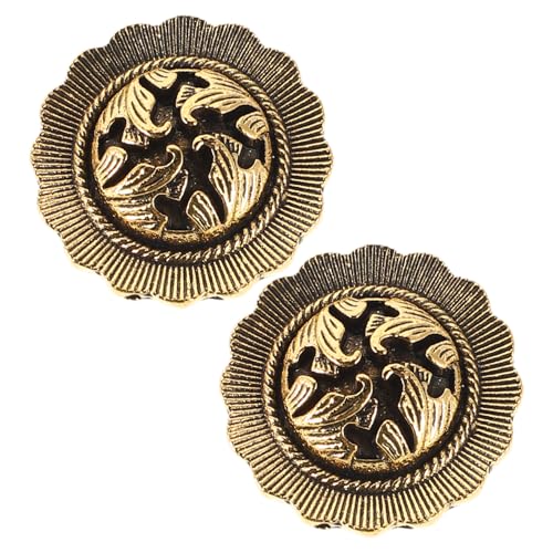 COLLBATH 2 Stück Vintage Manschettenknopf Abdeckungen für Herren und Damen Stilvolle Knopfaccessoires für Formelle Hemden Universelles Design Klassische Alternative zu Manschettenknöpfen von COLLBATH