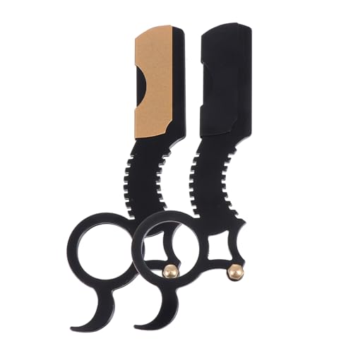 COLLBATH 2 Stück Vintage Rasiermesser aus Edelstahl Manuelle Bart Haarrasierer mit Rutschfestem Griff Langlebig und Robust für Herren Bartpflege und Präzises Rasieren COLLBATH 2 Stück Vintage Rasiermesser aus Edelstahl Manuelle Bart Haarrasierer mit Rutschfestem Griff Langlebig und Robust für Herren Bartpflege und Präzises Rasieren von COLLBATH