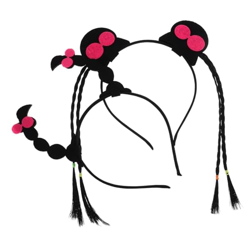 COLLBATH Stirnband Mit Künstlichem Zopf Zopfmuster Für Mädchen Haarwickelschnur Diy-haarschmuck Für Kinder Stirnband Mit Haarverlängerungen von COLLBATH