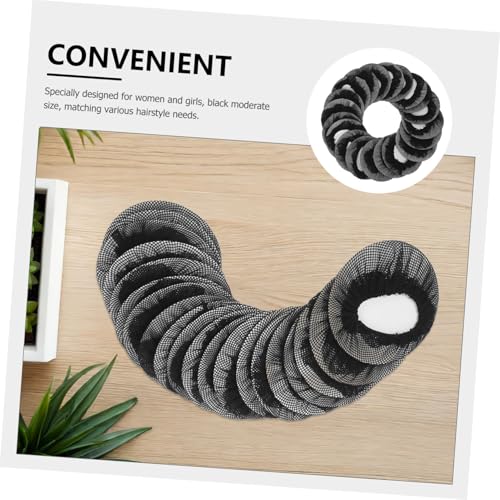 COLLBATH 20 Stück Teiliges Ballet Haarnetze Schwarz Elastische Unsichtbare Netzhaarnetze für Dutt Wiederverwendbar Leichtes Mesh Eleganter für Damen für Ballett und Tanz von COLLBATH