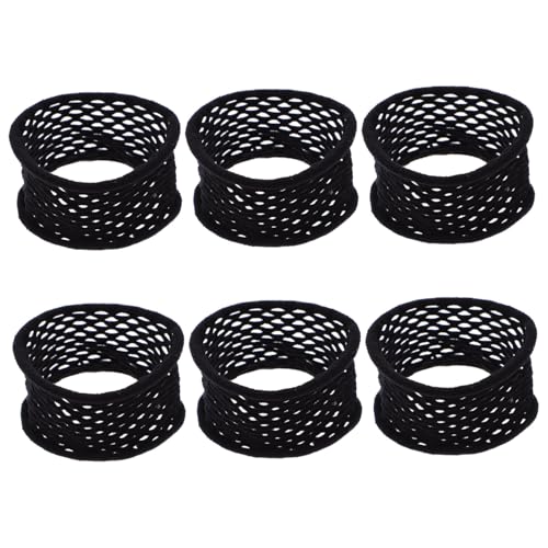 COLLBATH 20 Stück Teiliges Breit Elastisch Hohe Dehnbarkeit Sanft für Damen Schonend Haarbruch Geeignet für Dünnes Dickes Lockiges und Glattes Haar Modischer Pferdeschwanzhalter Schwarz von COLLBATH