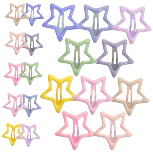 COLLBATH 20 Stück Teiliges Cremefarbene Haarspangen für Mädchen Süße Langlebige Haarklammern mit Sternmotiv für Junge Mädchen Haarschmuck Vielseitig für Alltag und Feste von COLLBATH