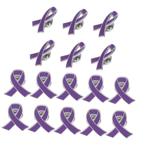 COLLBATH 20 Stück Teiliges Emaille Awareness Broschen Gewalt Schleifen Anstecknadeln für Frauen Auffällige Reverspins zur Bewusstseinsförderung und Prävention Sozialer Themen von COLLBATH