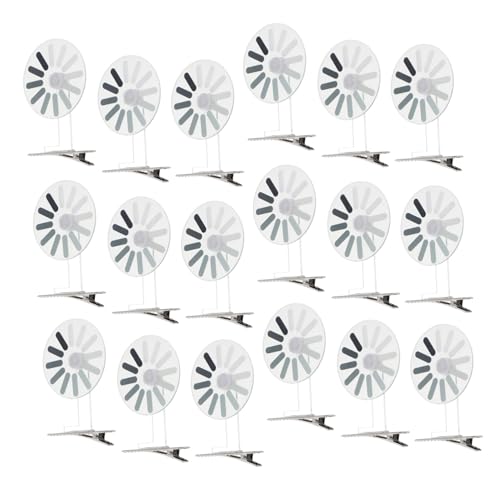 COLLBATH 20 Stück Teiliges Kreative Drehbare Haarklammern mit Lade-symbol Witzige Runde Snap Haarspangen für Mädchen und Damen Fester Griff Spielerisches Styling als Haar-accessoire von COLLBATH