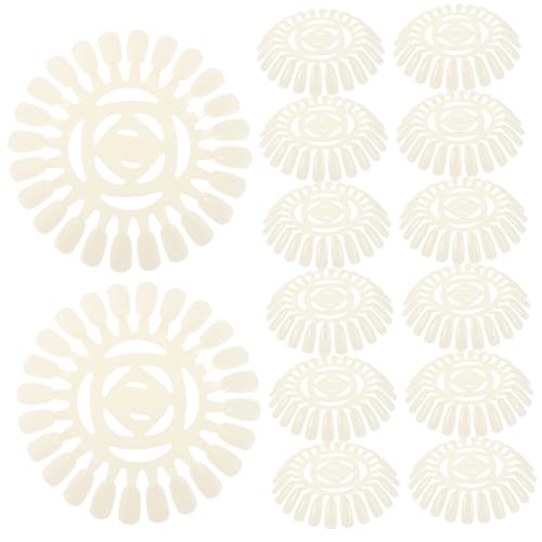 COLLBATH 20 Stück Teiliges Nageldesign mit Falschen Tips Nagellack Farbmuster Display Tragbares Plastik Nail Art Farbkarte für Salon Gel Polish Übung und Farbabstimmung von COLLBATH