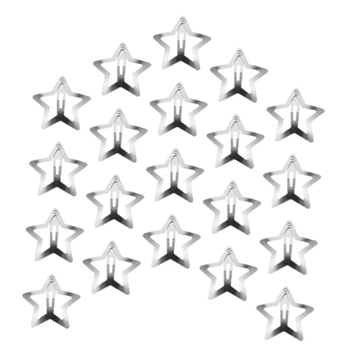 COLLBATH 20 Stück Teiliges Stern Haarspangen Metall Haarklammern für Frauen und Mädchen Langlebige Star Snap Clips Vielseitig Einsetzbar für Feines und Dickes Haar Modisches Haar Accessoire von COLLBATH
