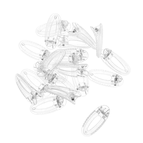 COLLBATH 20st Haarnadel Mit Krokodilklemme Für Kinder Aligator-haarspangen Ösen-haarspangen Zum Öffnen Klassische Schiebespangen Entenschnabel-haarspangen Öse Haarspange Harz Transparent von COLLBATH