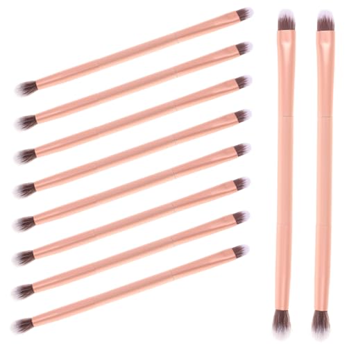COLLBATH 24 Stück Teiliges Make Up Pinselset Damen Doppelseitige Lidschatten und Formen Pinsel aus Vielseitig Einsetzbar für Augen Nase und Highlighter Langlebig und Handlich von COLLBATH