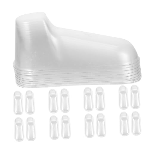 COLLBATH 25 Paare Transparente Schuhformen aus Langlebigem PVC Wiederverwendbare Fußmodelle zur Formhaltung von Babysocken und Schuhen Praktischer Sockenshalter für Zuhause Kita und Reise von COLLBATH