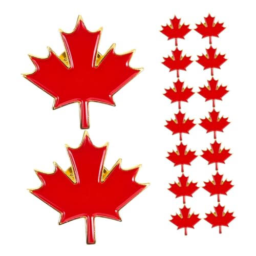 COLLBATH 25stücke Ahornblatt-brosche Aus Metall Vintage-kleidungsbrosche Stilvolle Hut Und Taschen-anstecknadel Für Damen Ästhetisches Kragennadel-zubehör von COLLBATH