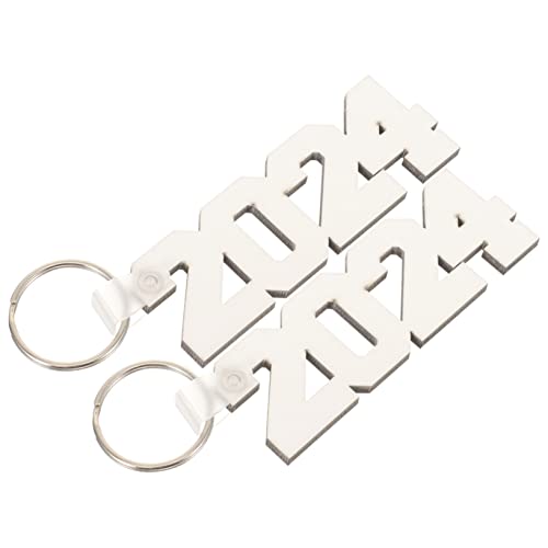 COLLBATH 2 Stück Sublimations-schlüsselanhänger Blanker Schlüsselring Für Wärmeübertragung Doppelseitig Ornamente Schlüsselringe von COLLBATH