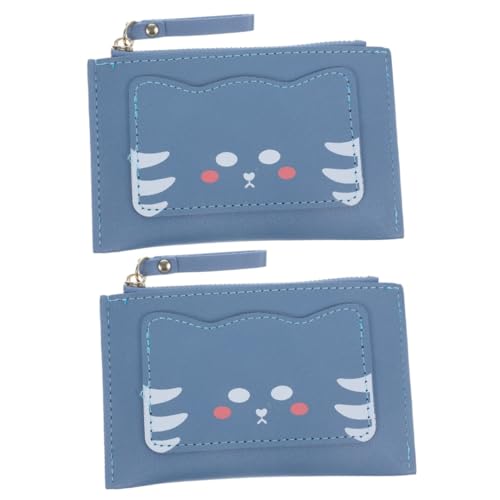 COLLBATH 2-teiliges Kartenetui Für Damen Geldbörse Geldbörse Tragbares Kleingeld-Portemonnaie Für Teenager Mädchen Frauen Bargeld Reisen Arbeit von COLLBATH