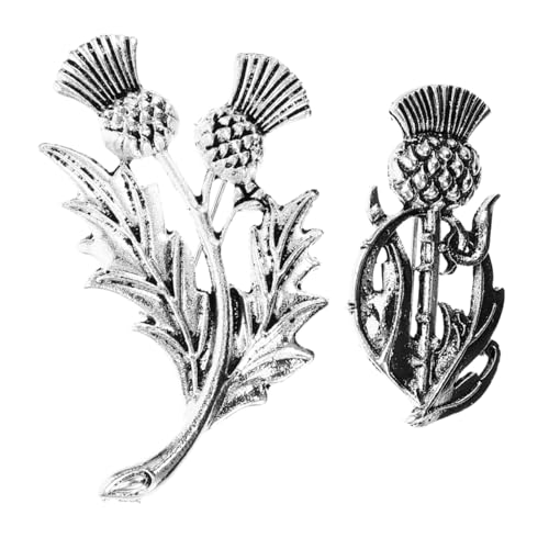 COLLBATH 2stücke Vintage Distel Broschen Für Damen Kreative Anstecknadeln Aus Dekorative Pins Für Kostümschmuck Für Besondere Anlässe von COLLBATH