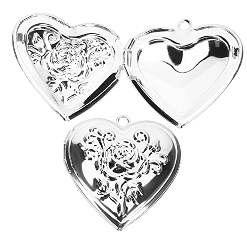 COLLBATH Fotomedaillon-anhänger Für Frauen Zum Aufbewahren Von Bildern Herzmedaillon Aus Metall Fotodekor Als Gedenk-anhänger Mit Halskette COLLBATH Fotomedaillon-anhänger Für Frauen Zum Aufbewahren Von Bildern Herzmedaillon Aus Metall Fotodekor Als Gedenk-anhänger Mit Halskette von COLLBATH