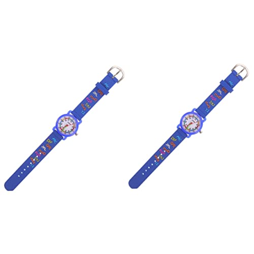 COLLBATH 2stücke Cartoon Kinderuhr Für Mädchen Mit Silikonarmband Für Geburtstage Weihnachten Und Besondere Anlässe Fördert Zeitbewusstsein Bei Kleinkindern von COLLBATH